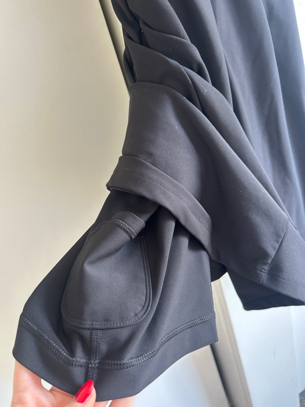 Cascade Collective Black and White Front-Zip Athletic Mini Dress - Picture 3 of 3